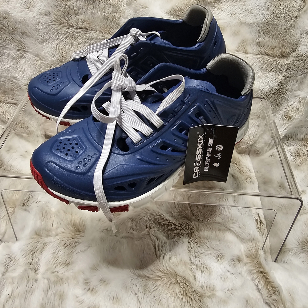 Crosskix Hybrid Footwear APX Navy A Foam Composite Shoes Men‎ sz 10/Women